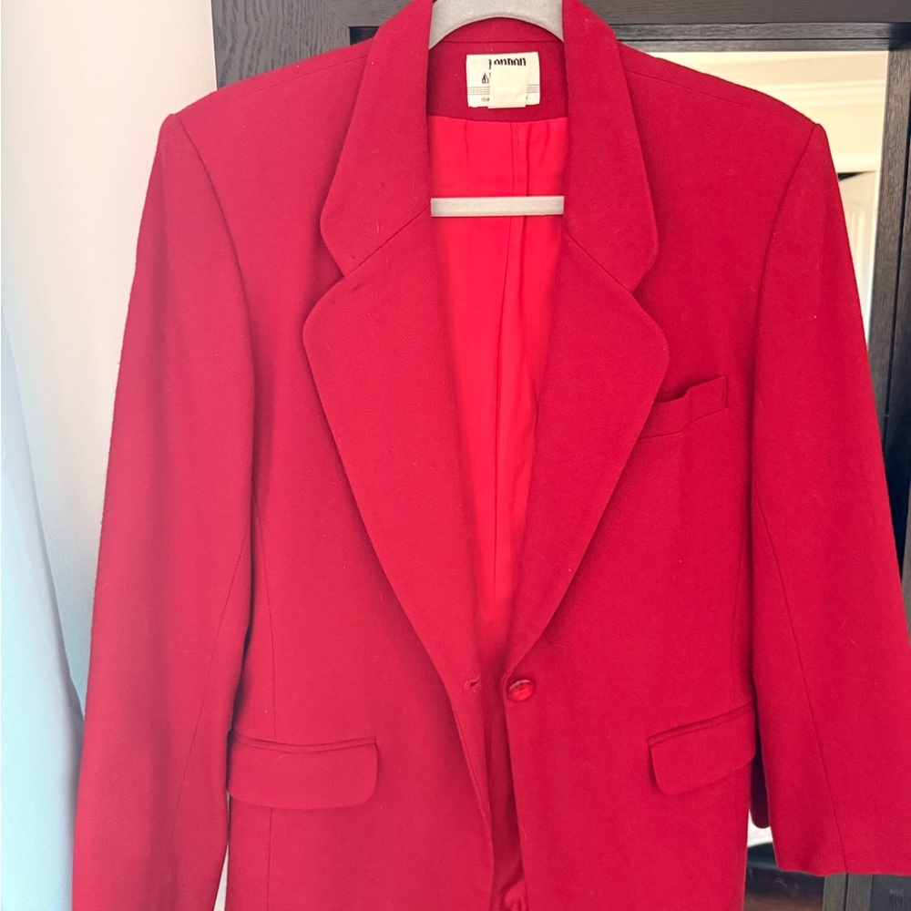 London Fog Red Wool Blazer
